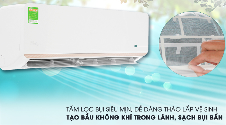 Máy lạnh Electrolux với khả năng lọc khí siêu mịn
