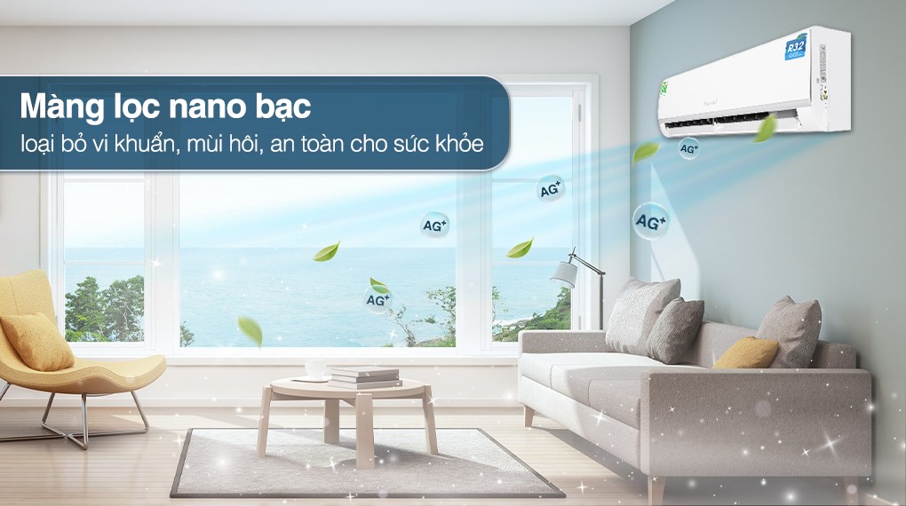Máy lạnh Funiki có lọc khí, giúp không gian sạch và an toàn hơn.