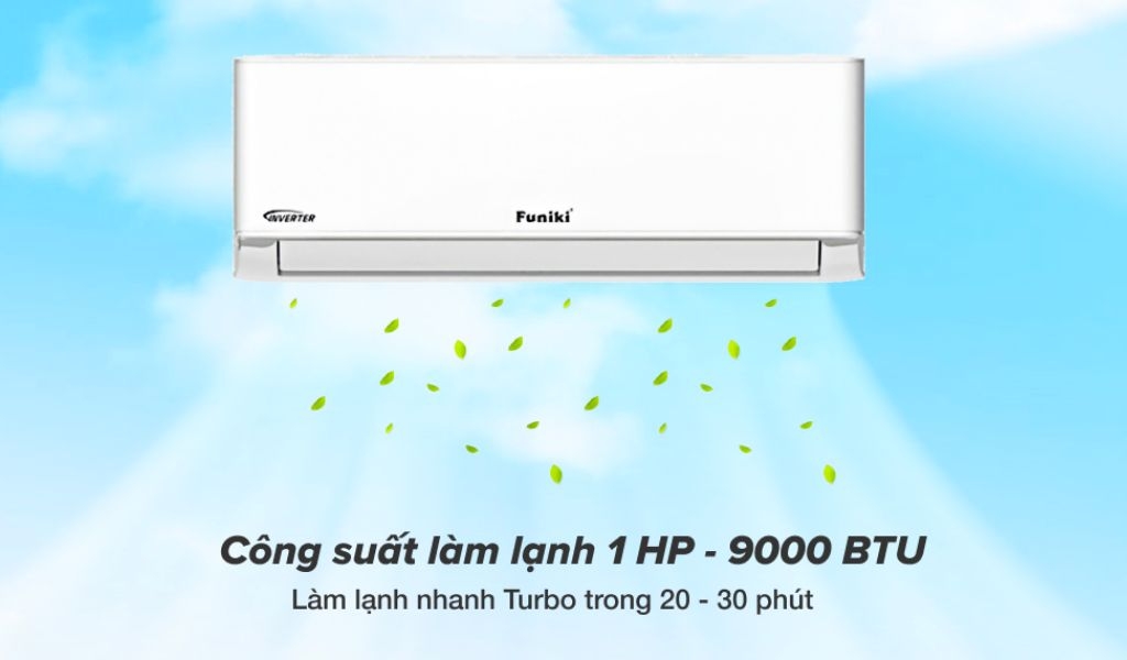 Phân loại công suất Funiki giúp chọn máy phù hợp diện tích, tối ưu hiệu quả làm mát.