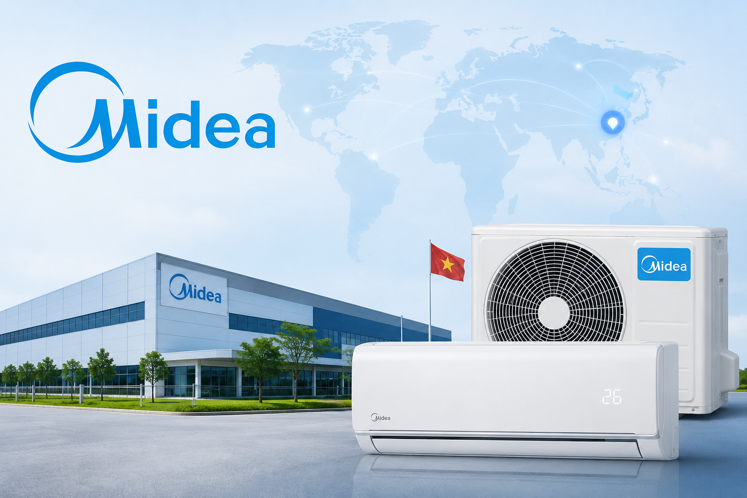 Tổng quan về thương hiệu máy lạnh Midea