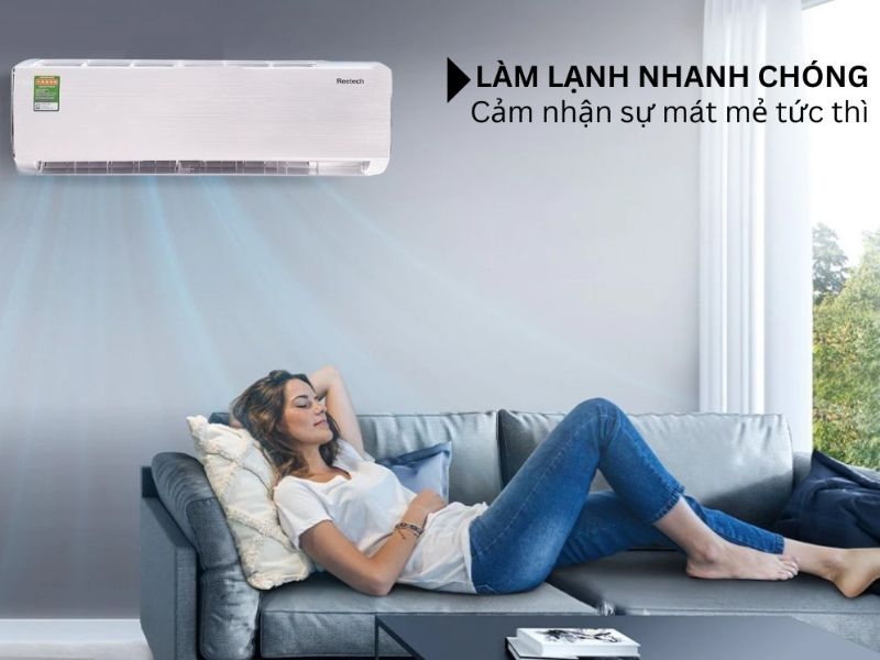 Máy lạnh Reetech với khả năng làm lạnh nhanh