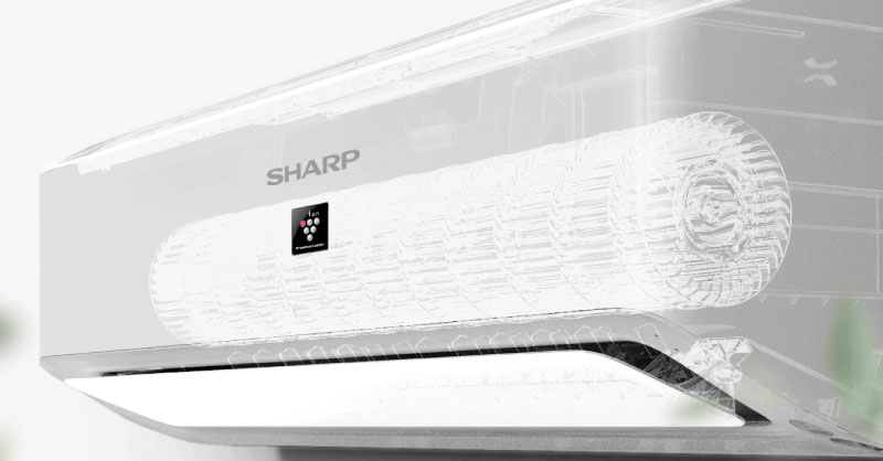 Máy lạnh Sharp với cánh đảo gió lớn & Luồng khí Coanda