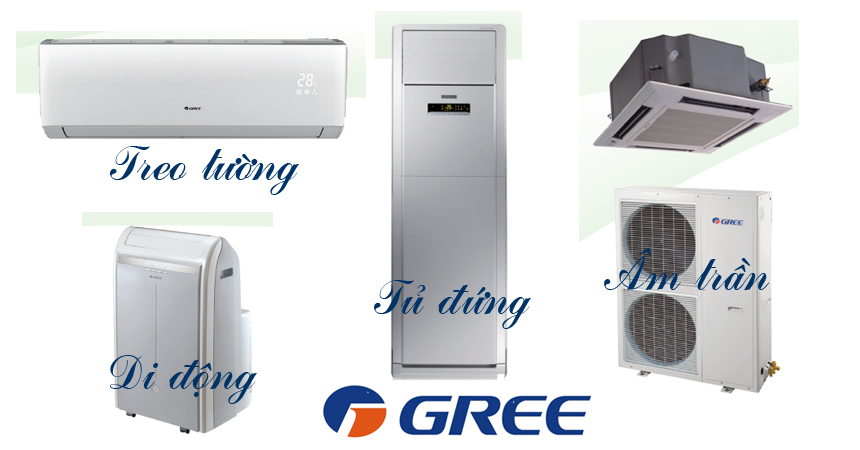 Máy lạnh Gree đa dạng kiểu dáng đáp ứng nhiều không gian và nhu cầu lắp đặt khác nhau.